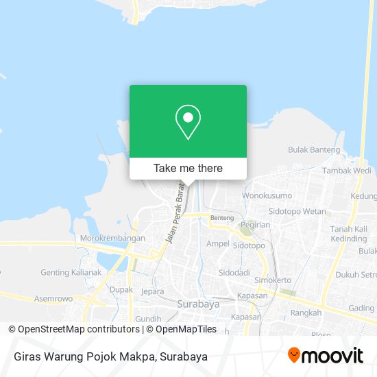 Giras Warung Pojok Makpa map