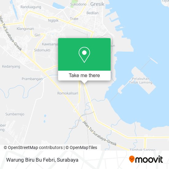 Warung Biru Bu Febri map