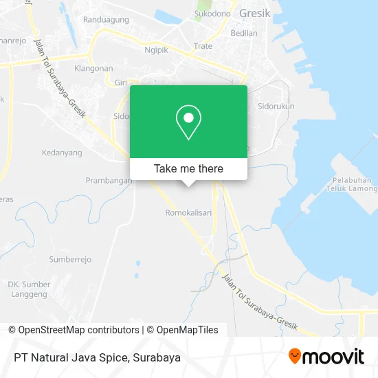 PT Natural Java Spice map