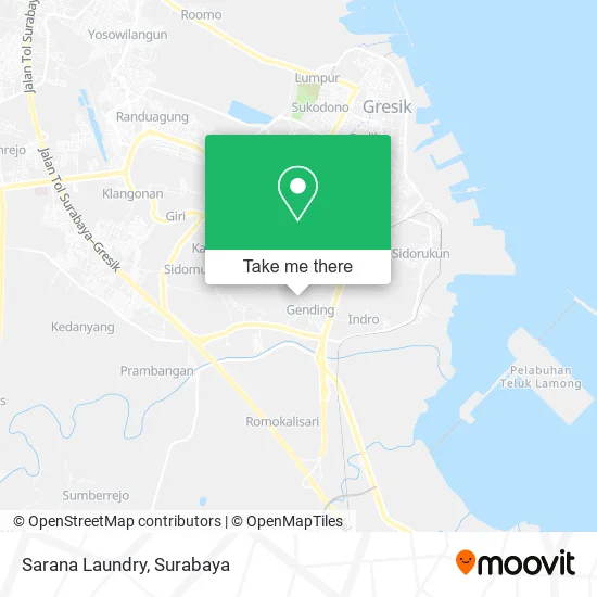 Sarana Laundry map