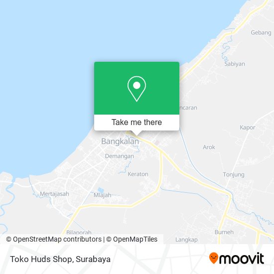 Toko Huds Shop map