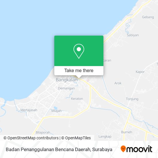 Badan Penanggulanan Bencana Daerah map