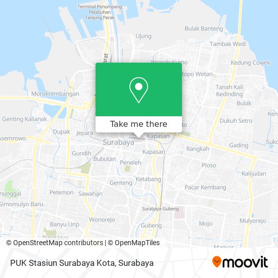 PUK Stasiun Surabaya Kota map