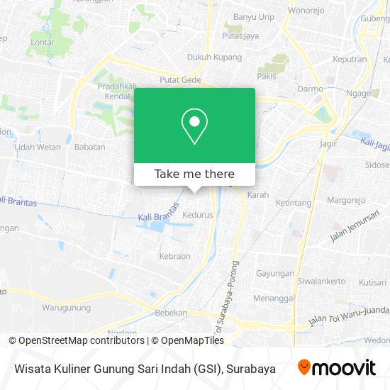 Wisata Kuliner Gunung Sari Indah (GSI) map