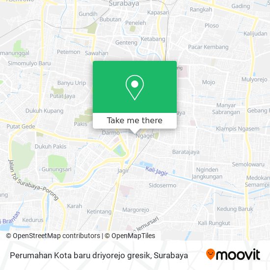 Perumahan Kota baru driyorejo gresik map