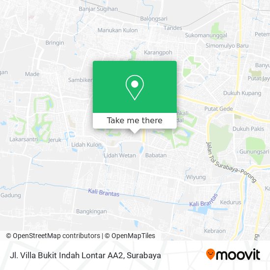 Jl. Villa Bukit Indah Lontar AA2 map