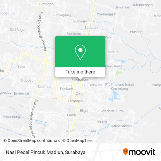 Nasi Pecel Pincuk Madiun map