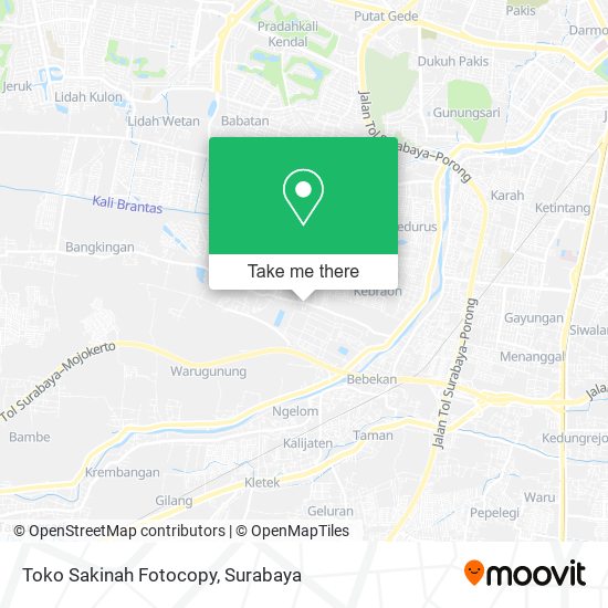 Toko Sakinah Fotocopy map