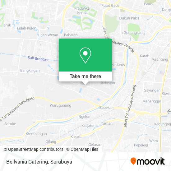Bellvania Catering map