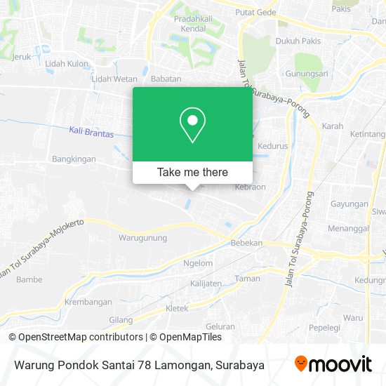 Warung Pondok Santai 78 Lamongan map