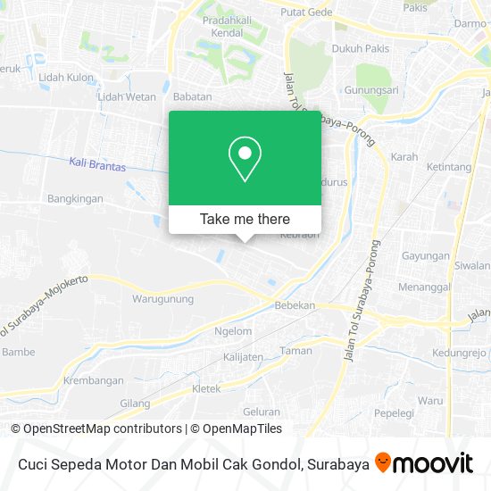 Cuci Sepeda Motor Dan Mobil Cak Gondol map