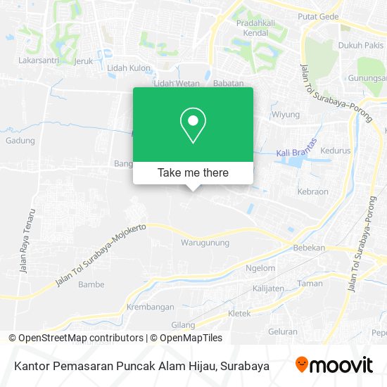 Kantor Pemasaran Puncak Alam Hijau map