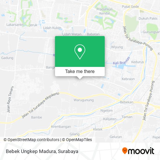 Bebek Ungkep Madura map