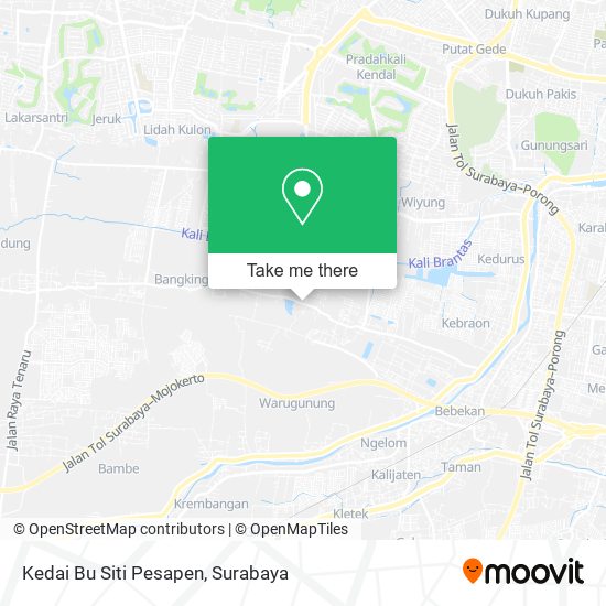 Kedai Bu Siti Pesapen map