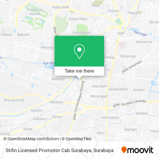 Stifin Licensed Promotor Cab Surabaya map