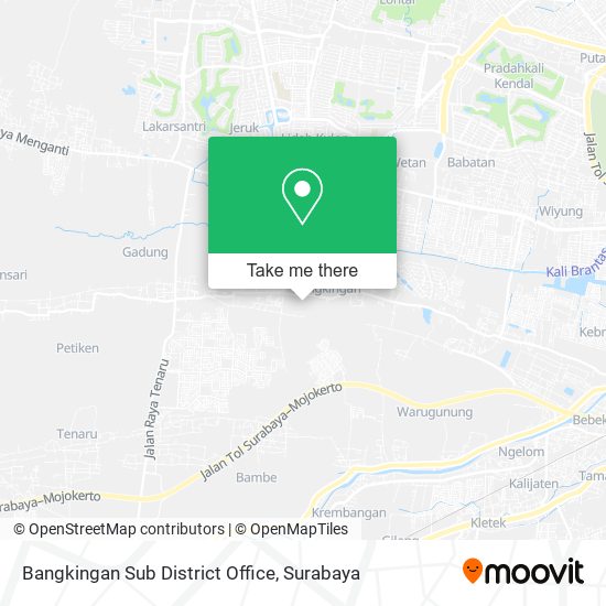 Bangkingan Sub District Office map