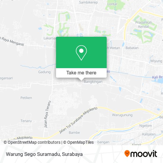 Warung Sego Suramadu map