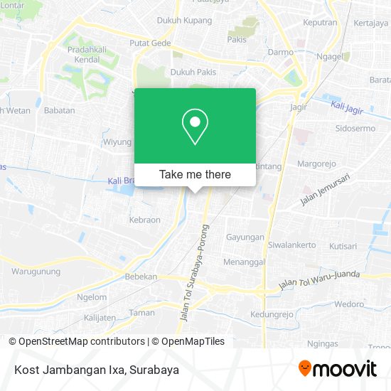 Kost Jambangan Ixa map