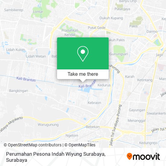 Perumahan Pesona Indah Wiyung Surabaya map