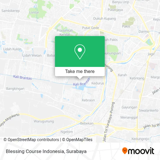 Blessing Course Indonesia map