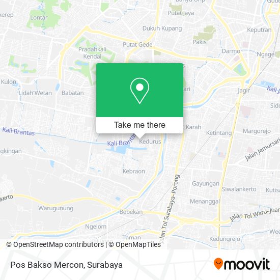 Pos Bakso Mercon map