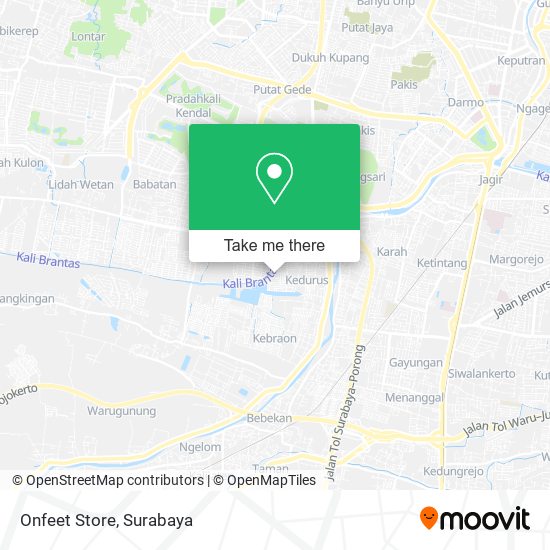 Onfeet Store map