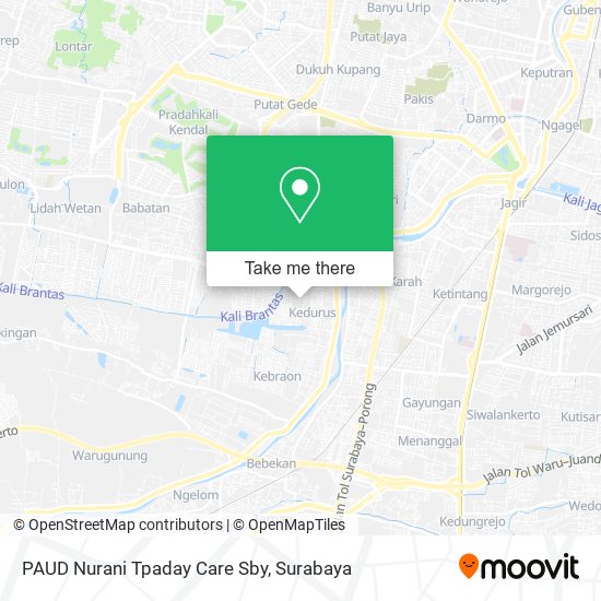 PAUD Nurani Tpaday Care Sby map