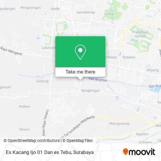 Es Kacang Ijo 01 Dan es Tebu map