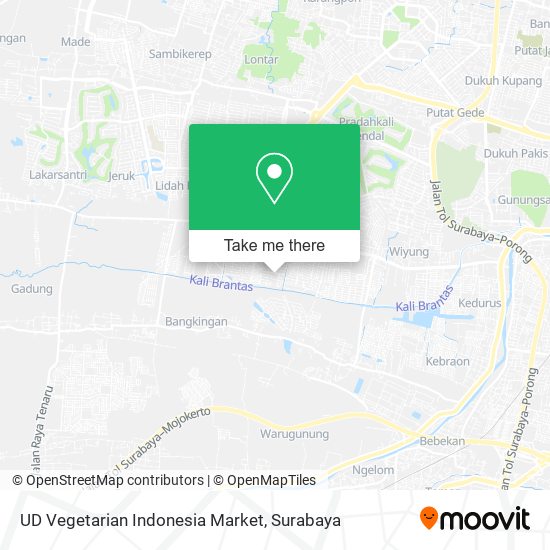 UD Vegetarian Indonesia Market map