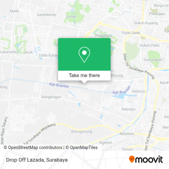 Drop Off Lazada map