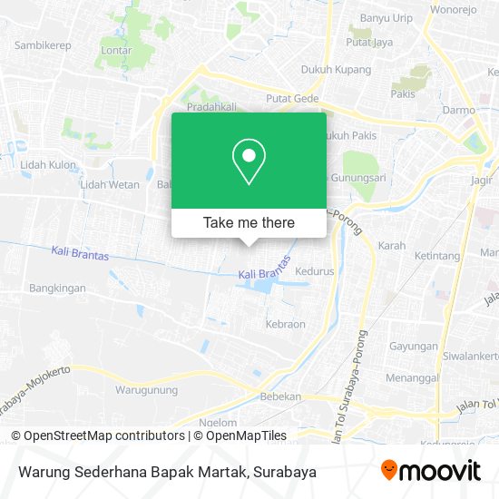 Warung Sederhana Bapak Martak map