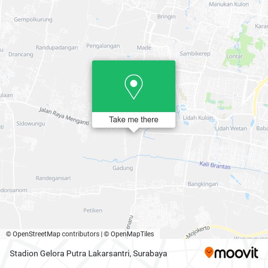 Stadion Gelora Putra Lakarsantri map