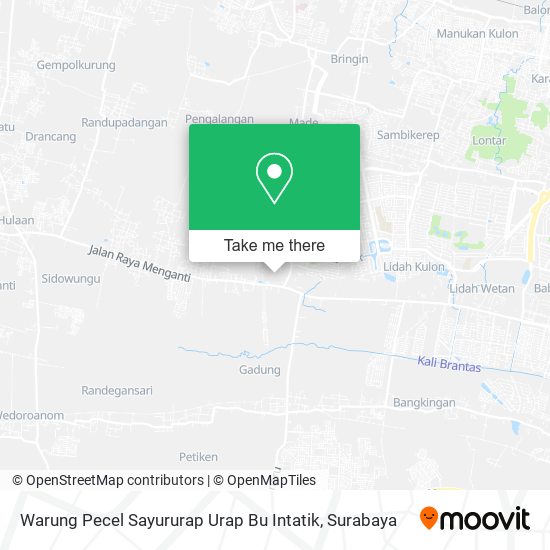 Warung Pecel Sayururap Urap Bu Intatik map
