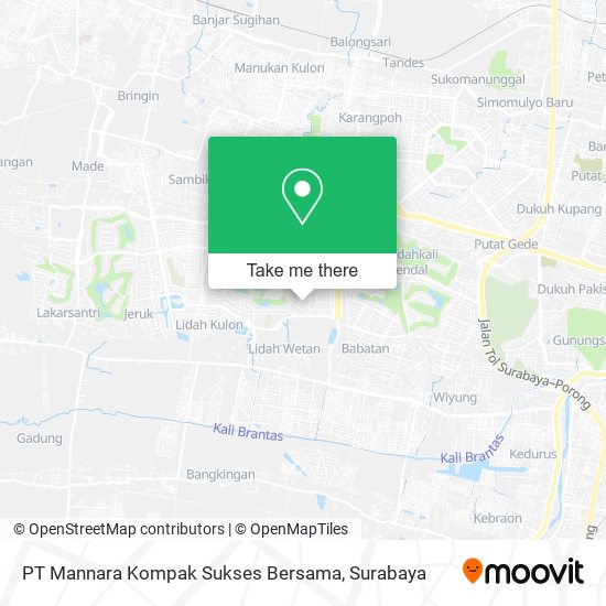 PT Mannara Kompak Sukses Bersama map