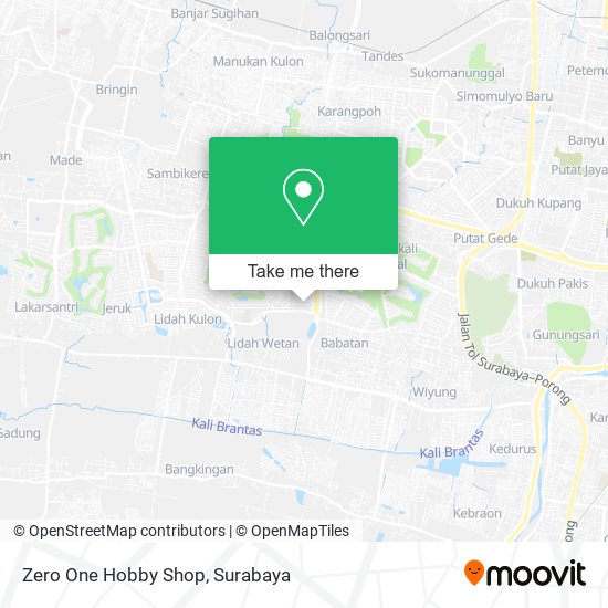 Zero One Hobby Shop map