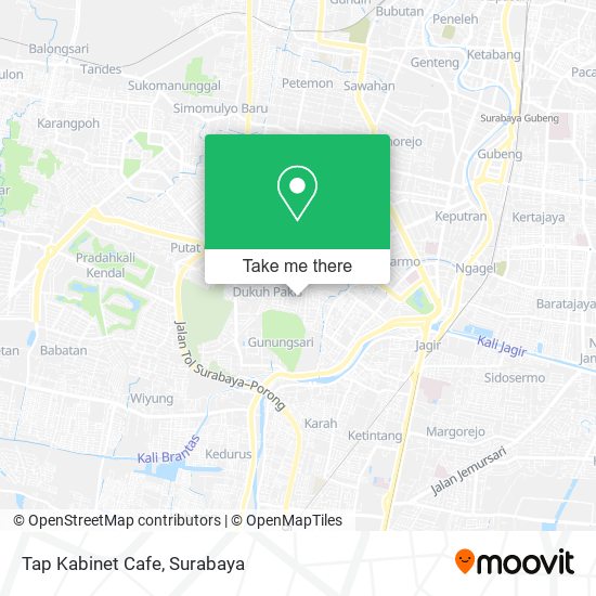 Tap Kabinet Cafe map