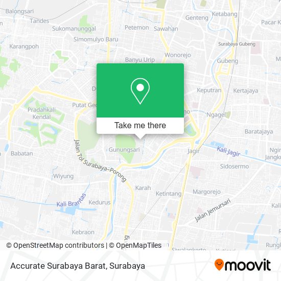 Accurate Surabaya Barat map