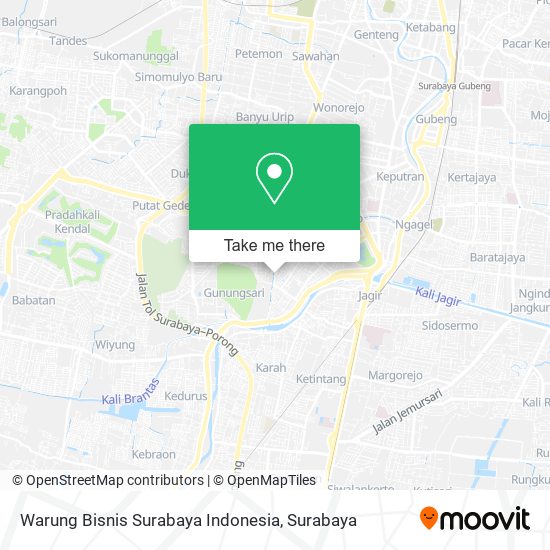 Warung Bisnis Surabaya Indonesia map