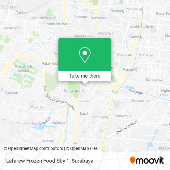 Lafarew Frozen Food Sby 1 map