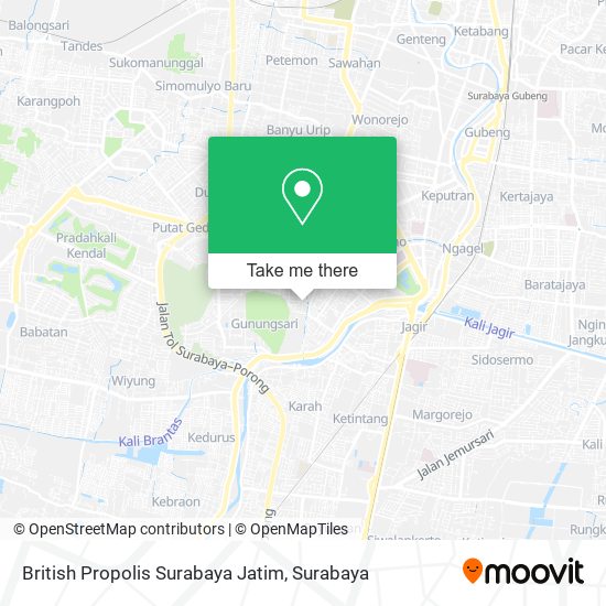 British Propolis Surabaya Jatim map