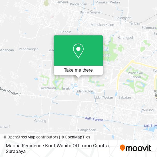 Marina Residence Kost Wanita Ottimmo Ciputra map