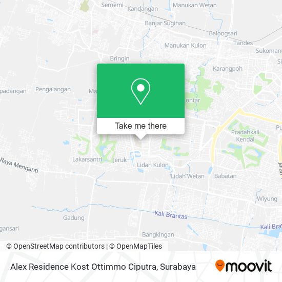 Alex Residence Kost Ottimmo Ciputra map