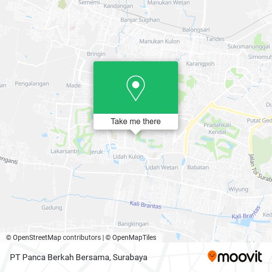 PT Panca Berkah Bersama map