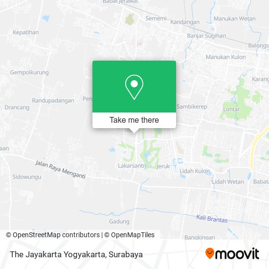 The Jayakarta Yogyakarta map