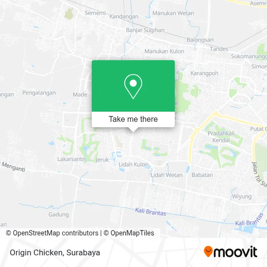Origin Chicken map