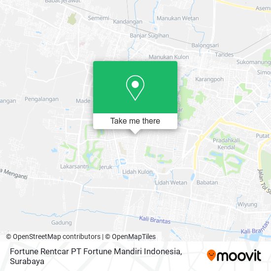 Fortune Rentcar PT Fortune Mandiri Indonesia map