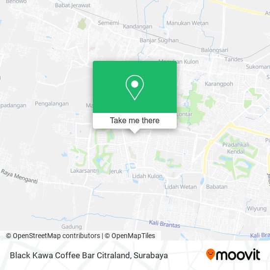 Black Kawa Coffee Bar Citraland map