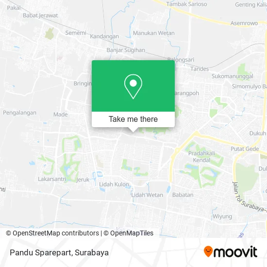 Pandu Sparepart map