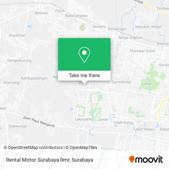 Rental Motor Surabaya Rmr map