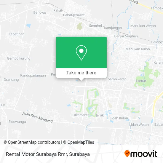 Rental Motor Surabaya Rmr map
